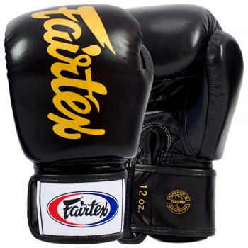 Fairtex BGV19 Боксерские Перчатки "Deluxe Tight-Fit" Черные